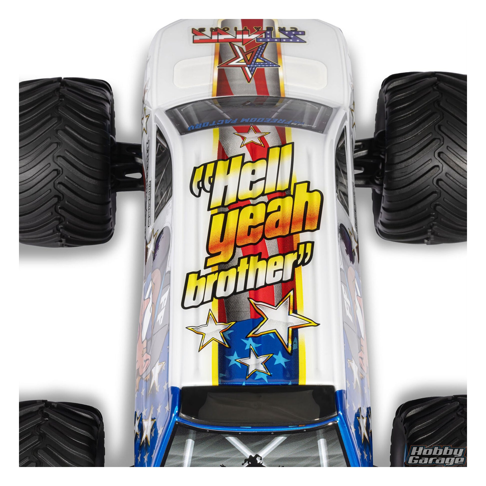 ARRMA 1/16 FREEDOM FLYER 4X4 RTR Monster Truck (Battery & Charger Included), White ARA2130FF