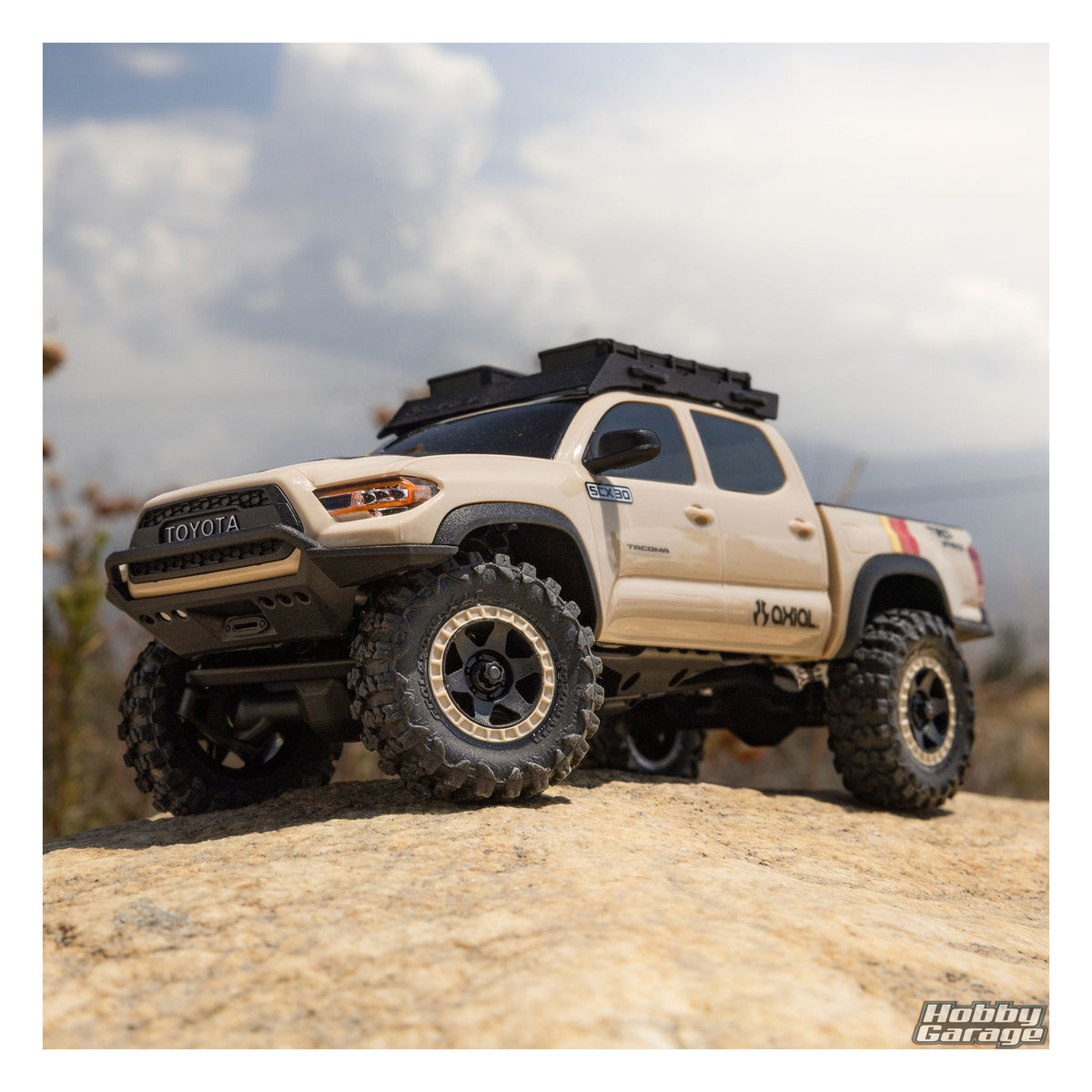 Axial 1/30 SCX30 Toyota Tacoma 4X4 RTR Brushed Rock Crawler (Battery & Charger Included), Overland Edition AXI-3289T2
