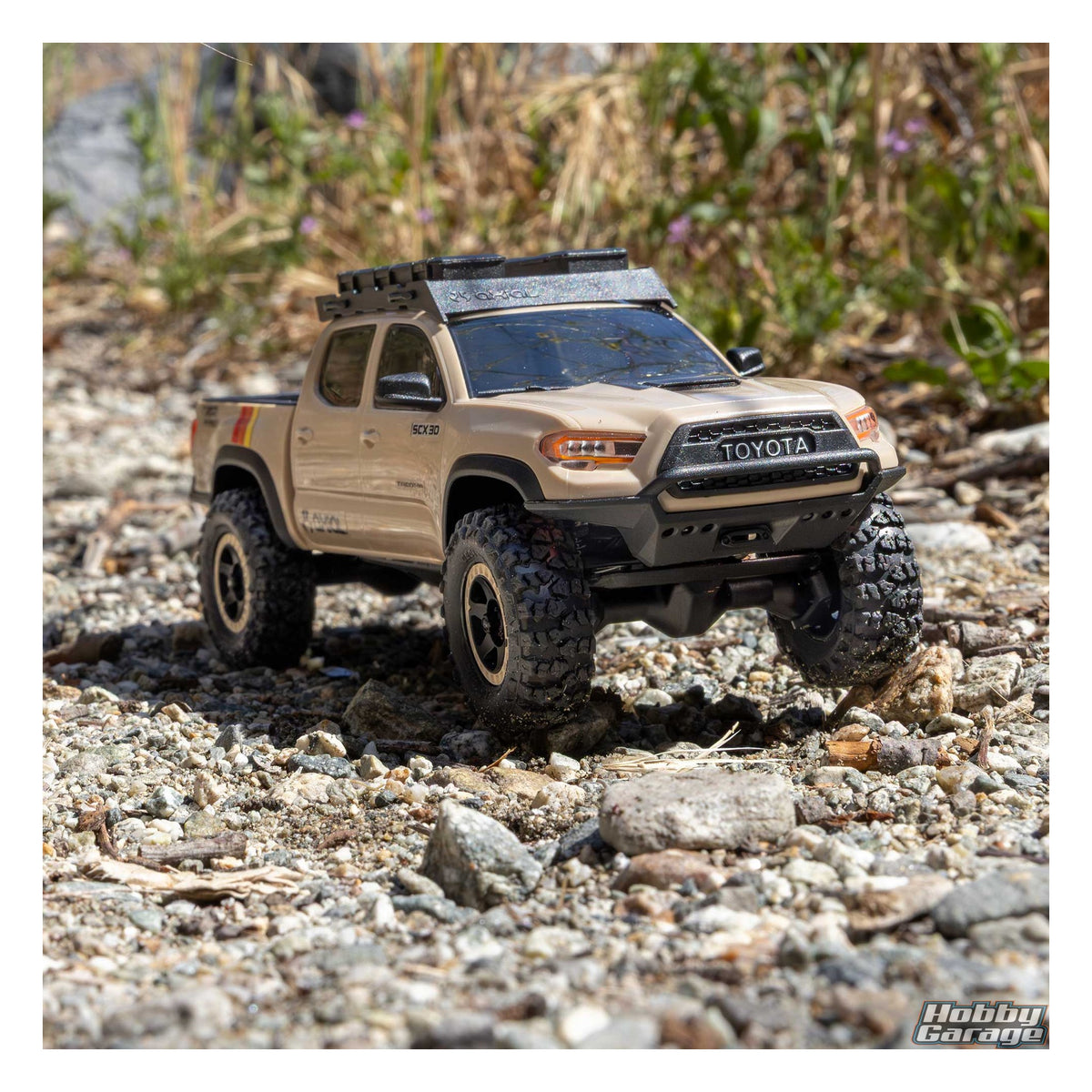 Axial 1/30 SCX30 Toyota Tacoma 4X4 RTR Brushed Rock Crawler (Battery & Charger Included), Overland Edition AXI-3289T2