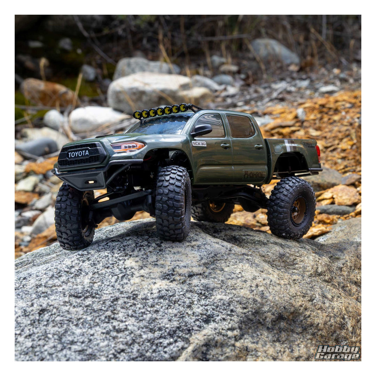 Axial 1/30 SCX30 Toyota Tacoma 4X4 RTR Brushed Rock Crawler (Battery & Charger Included), Extreme Off-Road AXI-3289T1