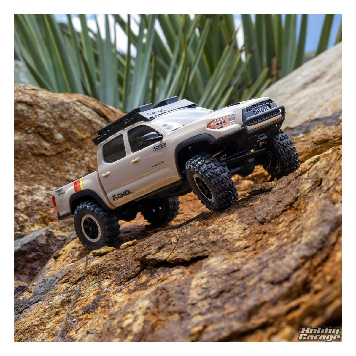Axial 1/30 SCX30 Toyota Tacoma 4X4 RTR Brushed Rock Crawler (Battery & Charger Included), Overland Edition AXI-3289T2