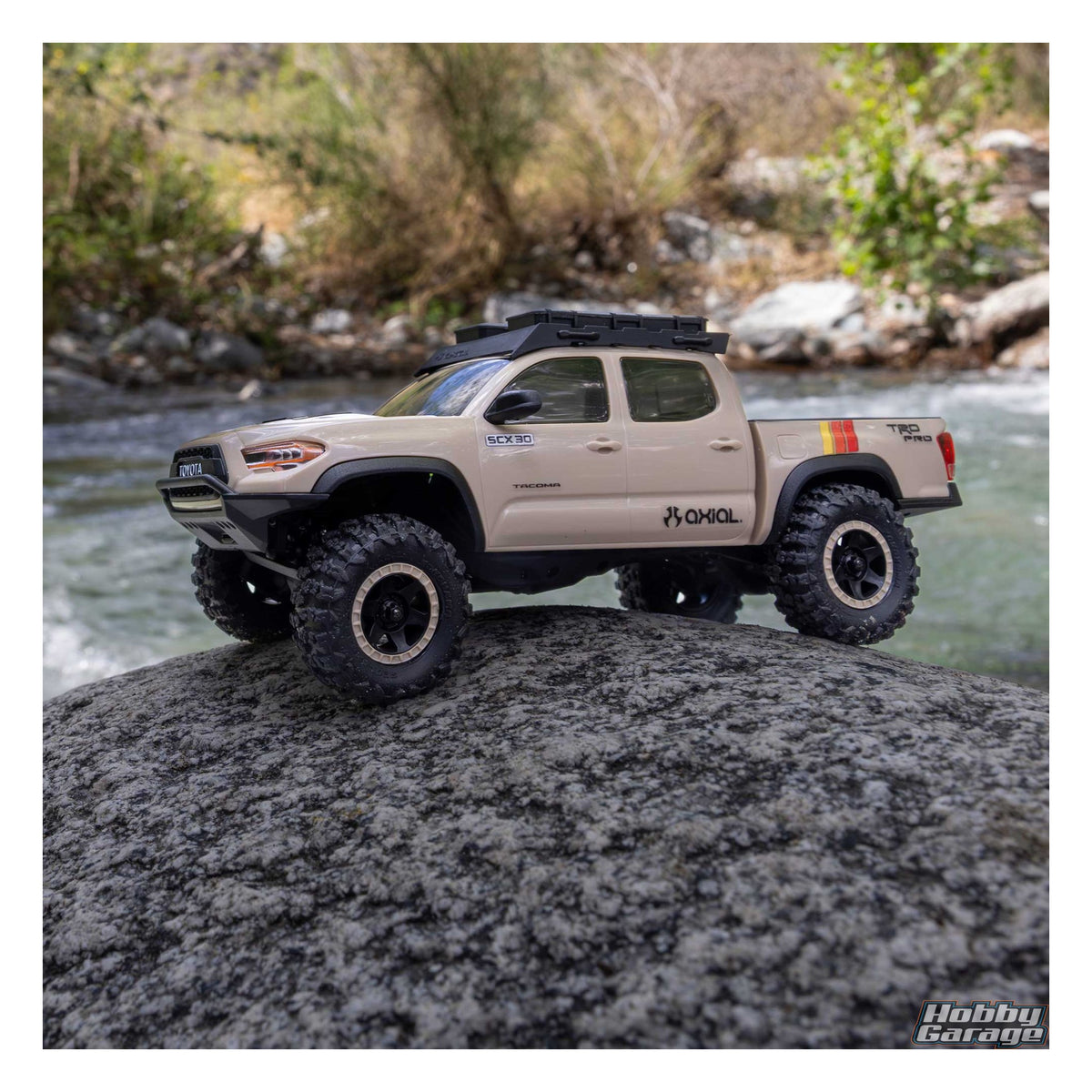 Axial 1/30 SCX30 Toyota Tacoma 4X4 RTR Brushed Rock Crawler (Battery & Charger Included), Overland Edition AXI-3289T2