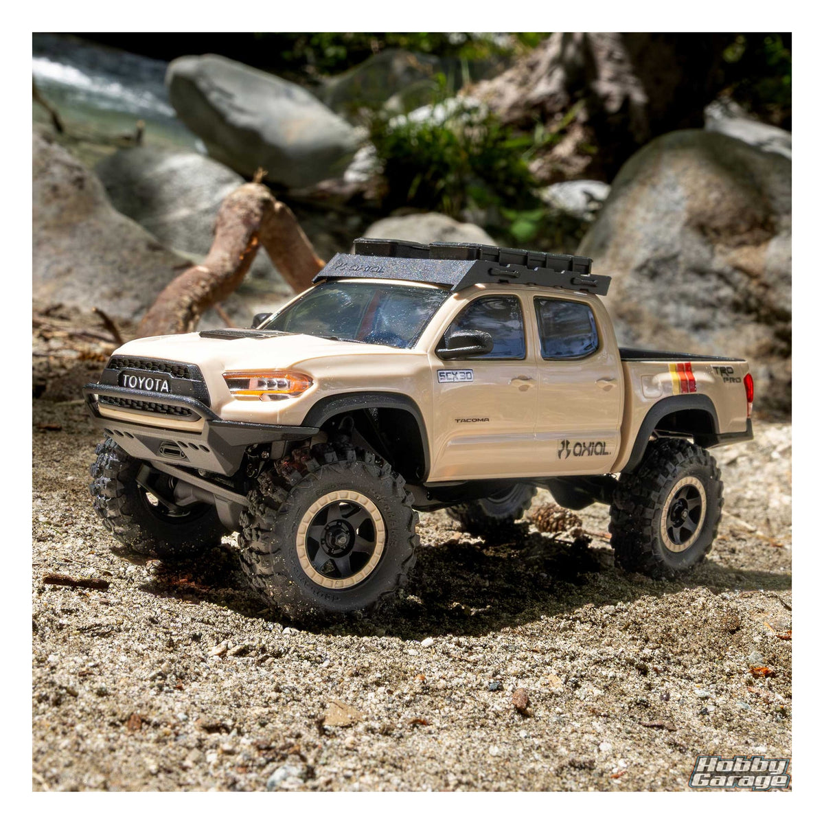 Axial 1/30 SCX30 Toyota Tacoma 4X4 RTR Brushed Rock Crawler (Battery & Charger Included), Overland Edition AXI-3289T2