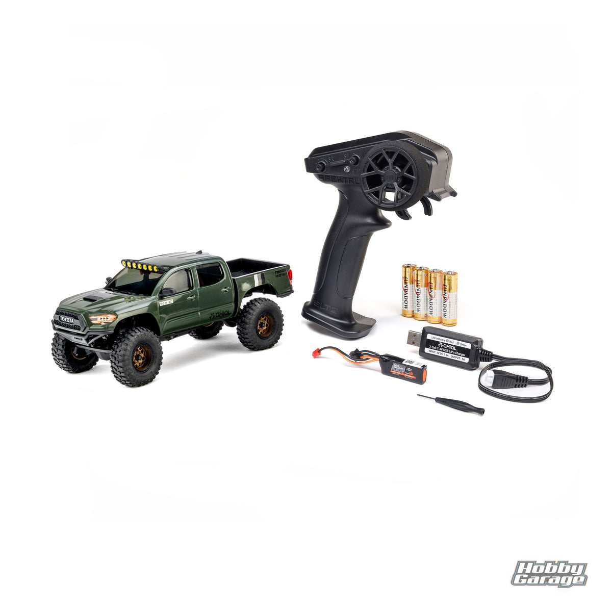 Axial 1/30 SCX30 Toyota Tacoma 4X4 RTR Brushed Rock Crawler (Battery & Charger Included), Extreme Off-Road AXI-3289T1
