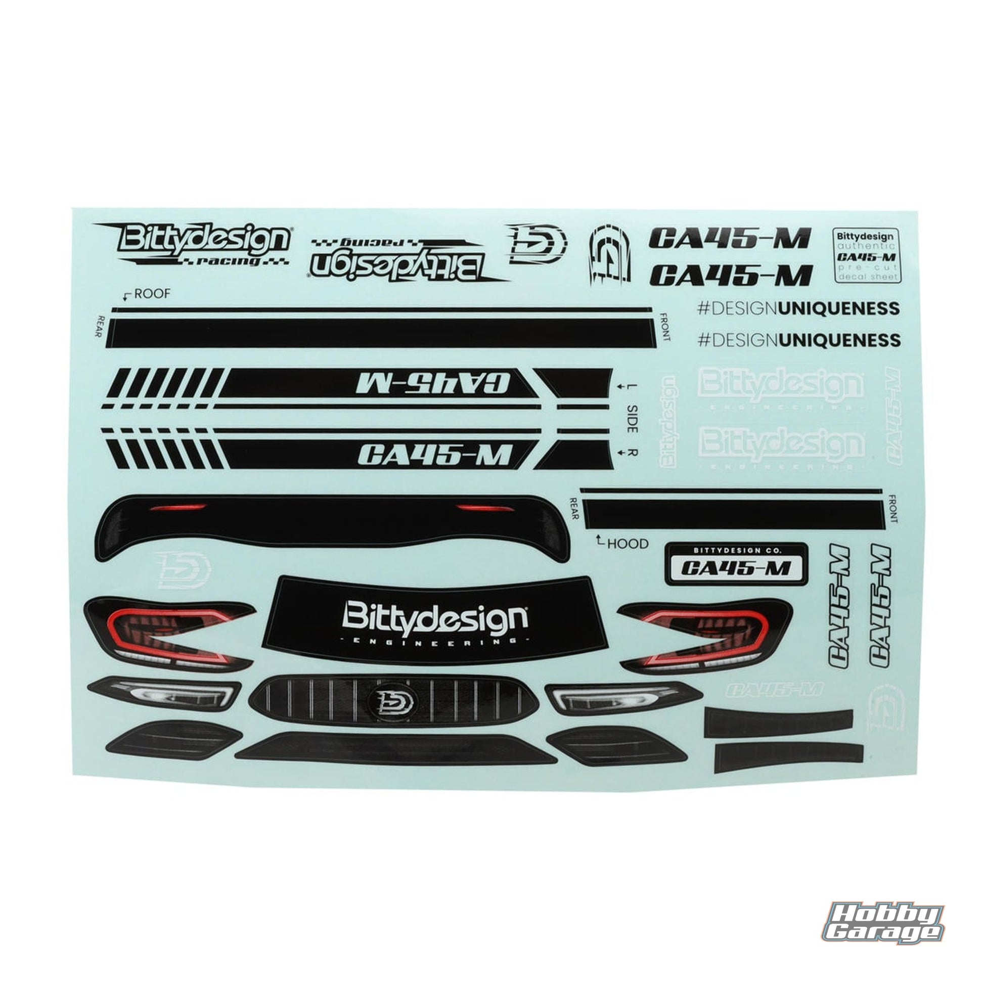 Bittydesign CA45-M 1/10 M-Chassis Body (Clear) (210-225mm) BDYFWD-CA45M