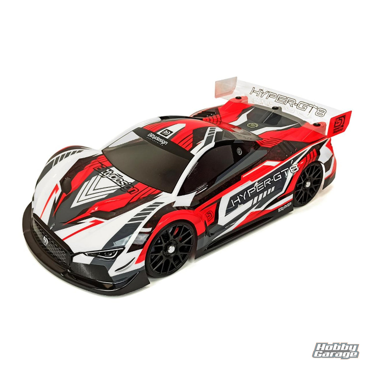 Bittydesign Hyper GT8 1/8 On-Road GT Body (Clear) (325mm Wheelbase) BDYGT8-HYP
