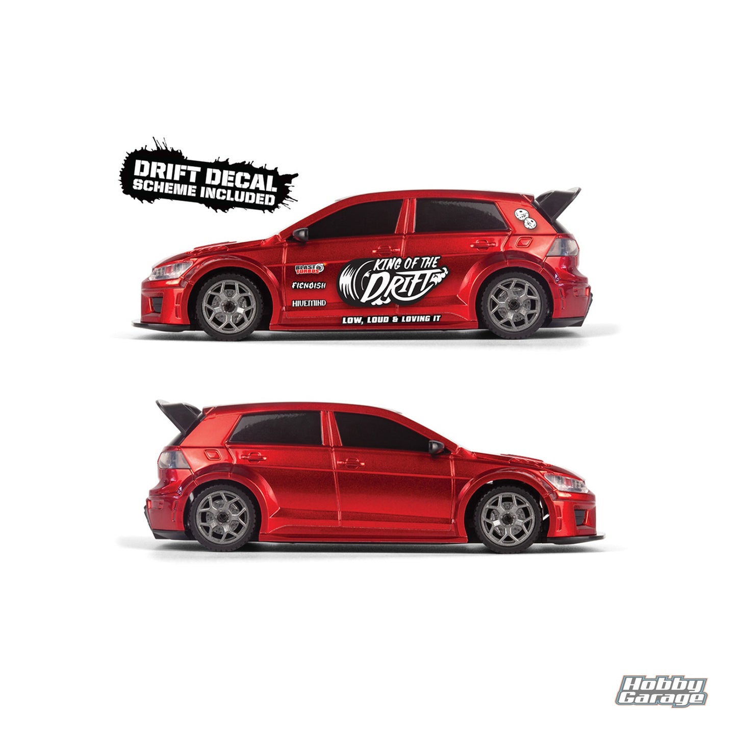 BlackZon Myte D 1/43 Drift Car - Red BZN548100
