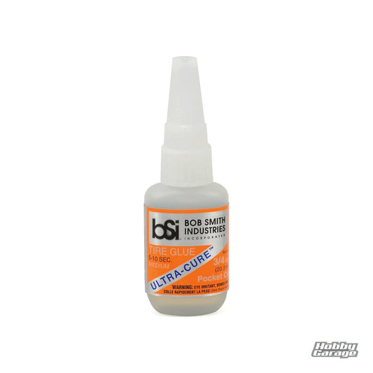 Bob Smith Industries ULTRA-CURE Medium CA Tire Glue w/Pin Cap (3/4oz) BSI130