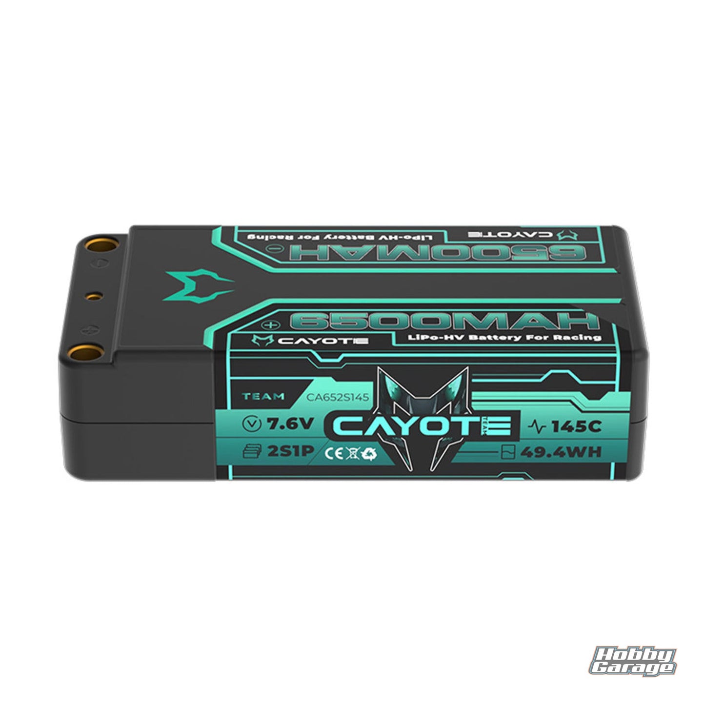 Cayote 2S 145C LCG Shorty LiHV Battery (7.6V/6500mAh) CYE652S145