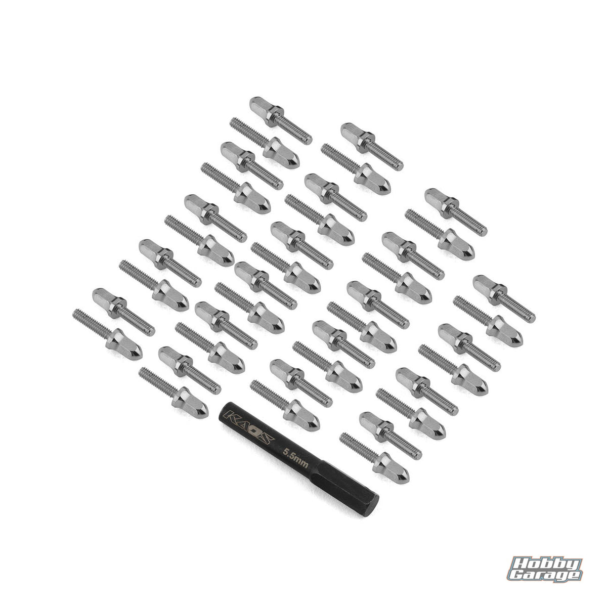 CEN Bullet Wheel Lug (chrome) (40) (2.5mm studs) CEGCKD0615