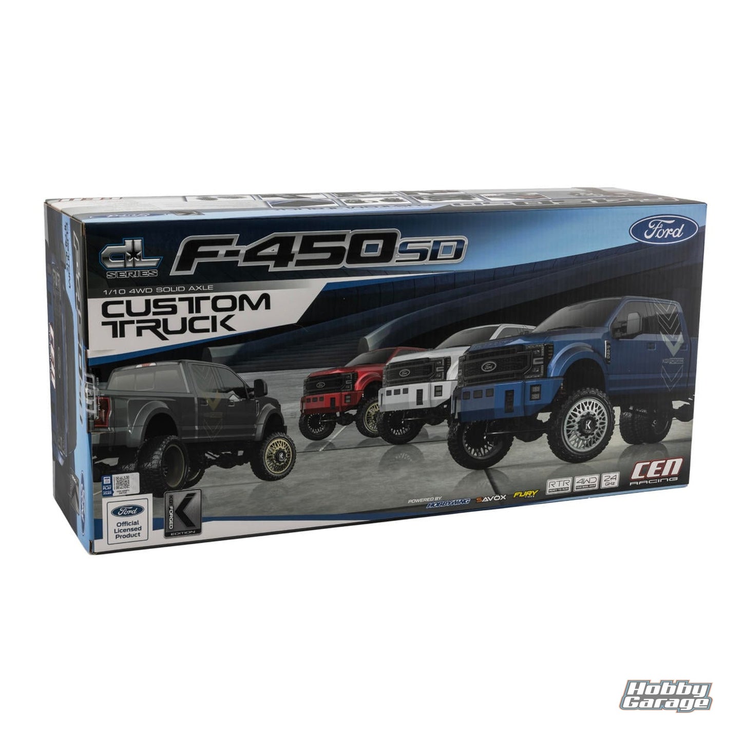 CEN Ford F450 SD KG1 Edition 1/10 RTR Custom Dually Truck (Silver Mercury) CEG8988