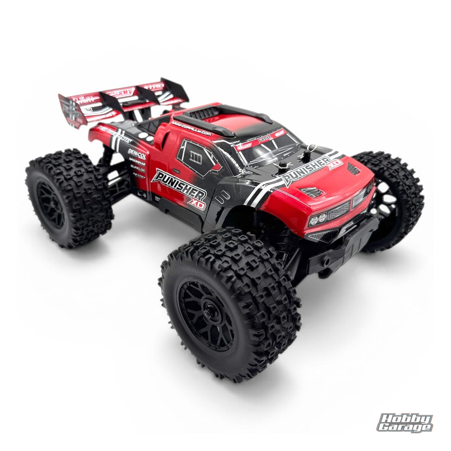 Corally Punisher XD 4WD 2S Small Scale RTR Monster Truck, Red COR00231-R