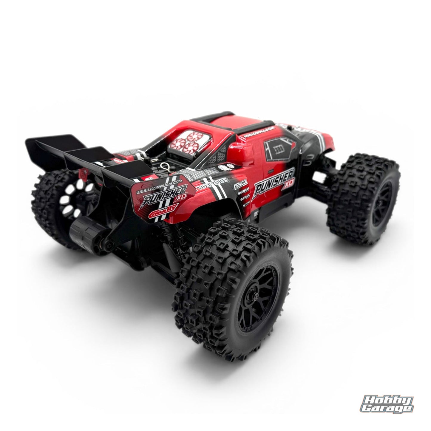 Corally Punisher XD 4WD 2S Small Scale RTR Monster Truck, Red COR00231-R