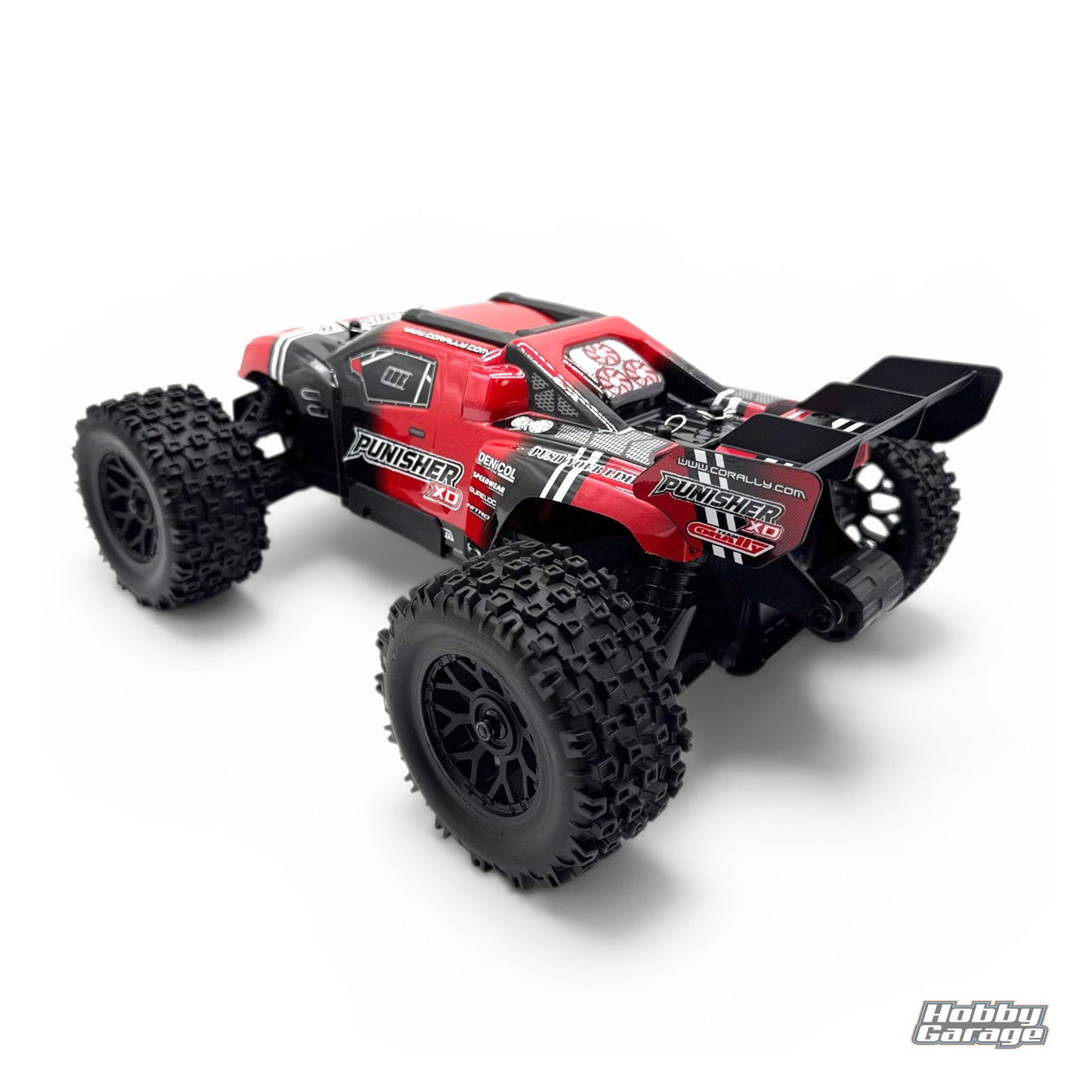 Corally Punisher XD 4WD 2S Small Scale RTR Monster Truck, Red COR00231-R