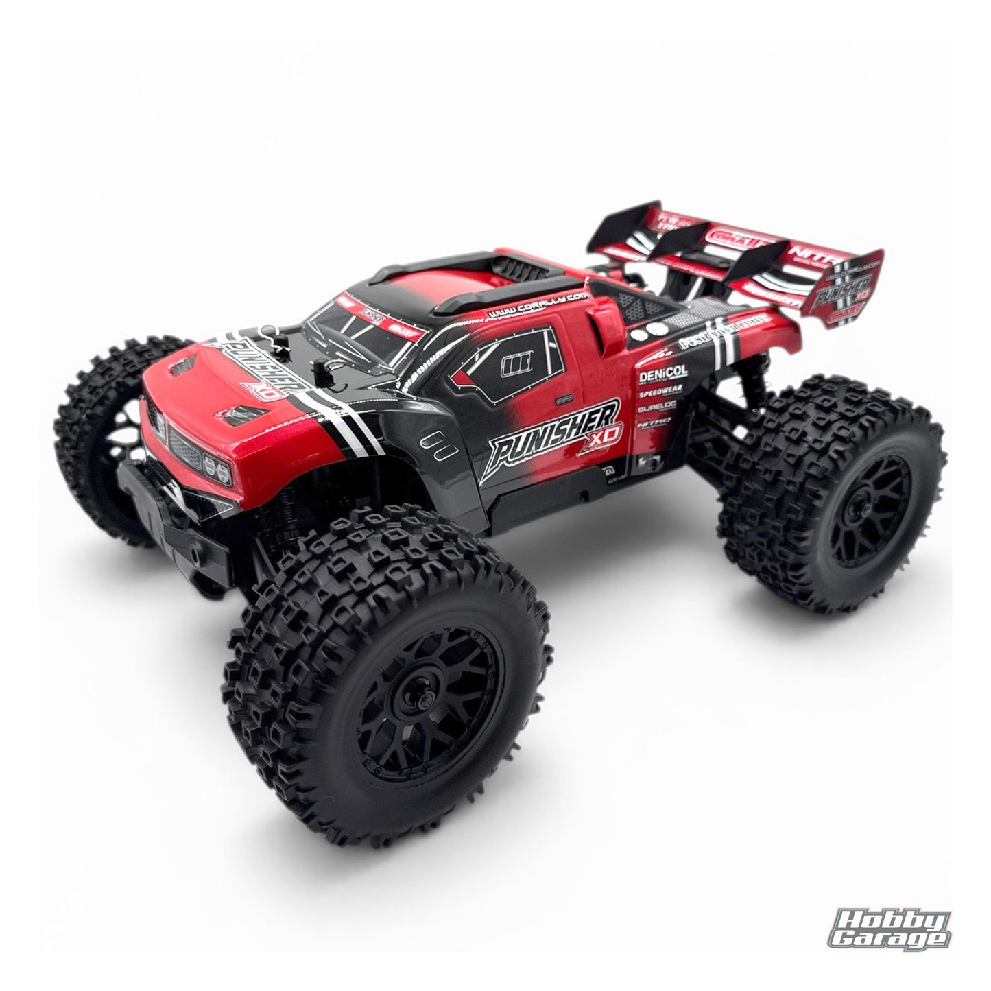 Corally Punisher XD 4WD 2S Small Scale RTR Monster Truck, Red COR00231-R