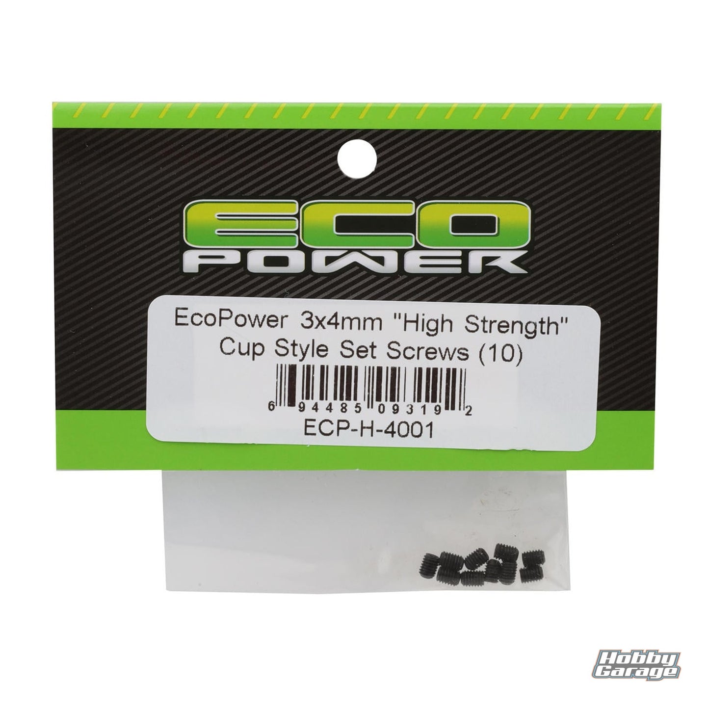 EcoPower 3mm "High Strength" Steel Cup Style Set Screws (10) (3x4mm) ECP-H-4001