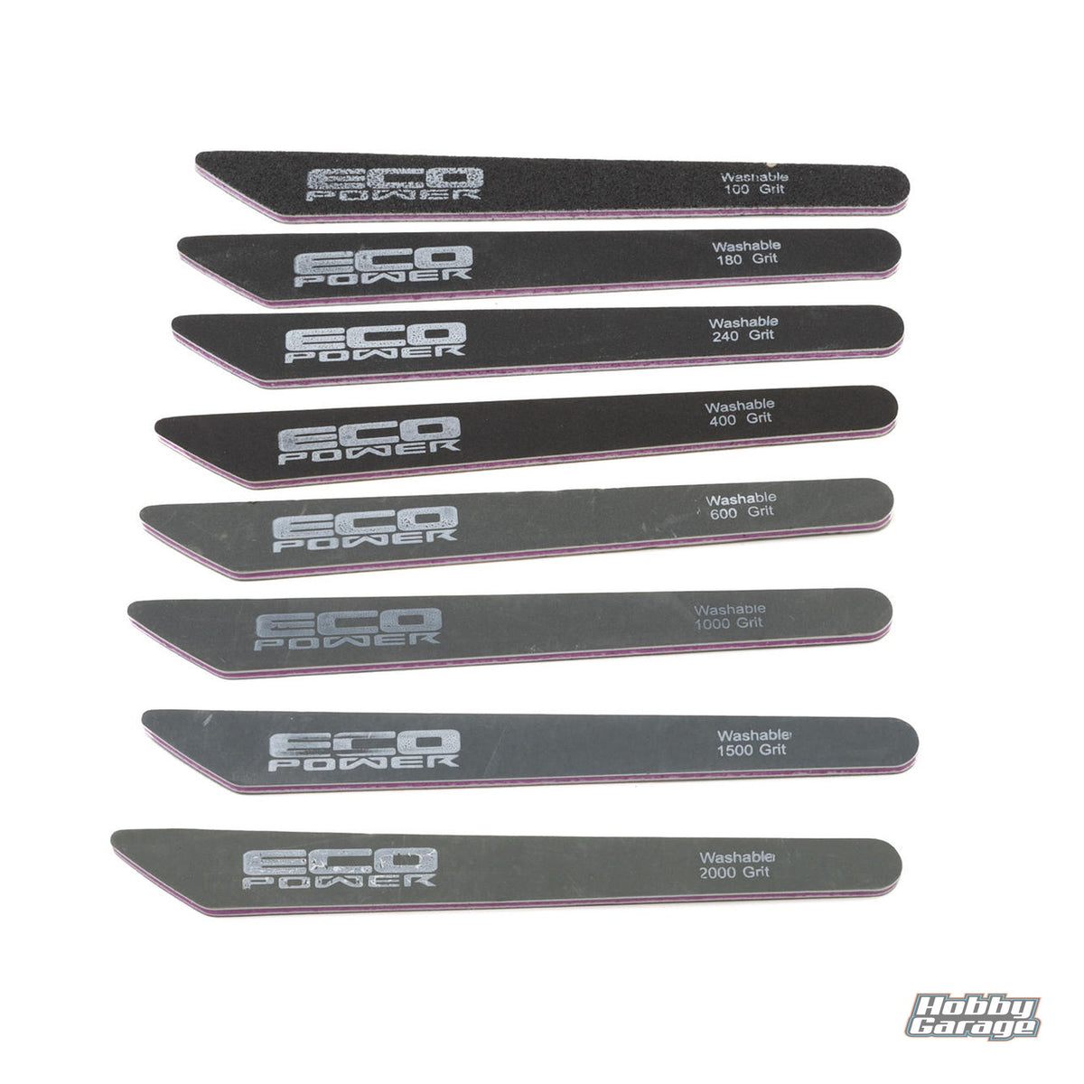 EcoPower Sanding Sticks Set (8) (100/180/240/400/600/1000/1500/2000 Grit) ECP-3013