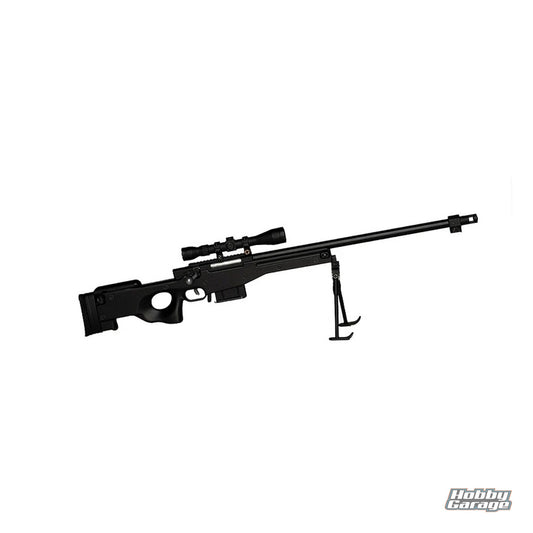 GoatGuns 1/4 Scale Die Cast Sniper Rifle Model, Black GOASR-BLACK
