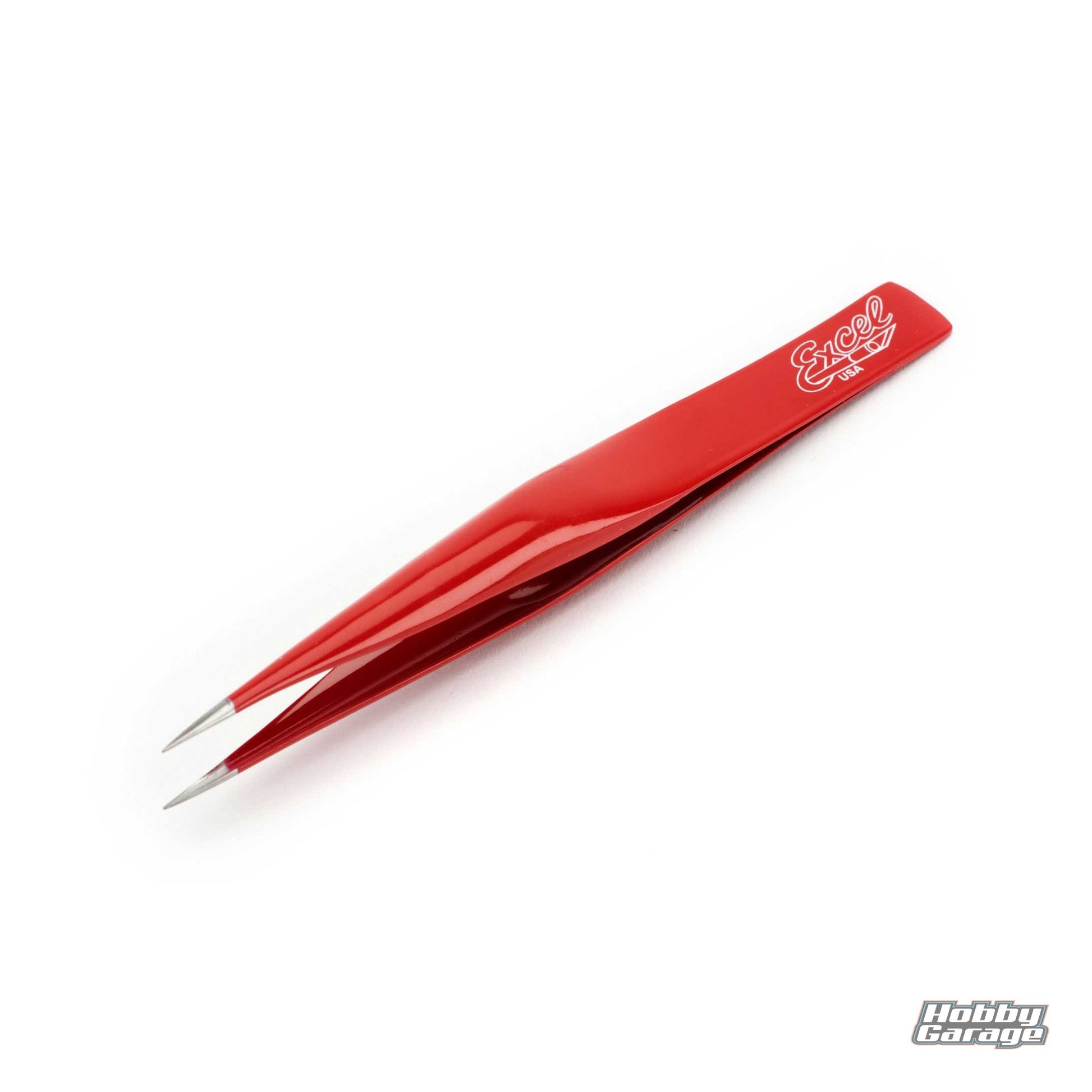 Excel Hollow Point Tweezers, Red EXL30428