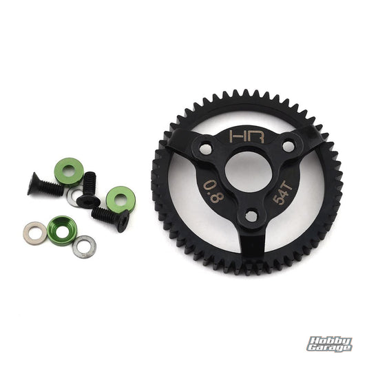 Hot Racing Traxxas 32P Steel Spur Gear (Green) (54T) HRASTE254