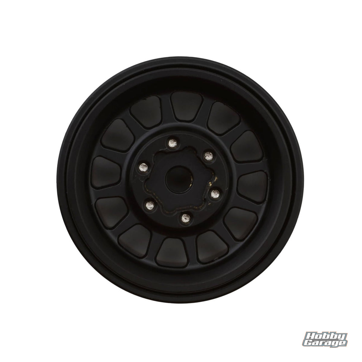 Injora 1.0" Brass Multi-Spoke Micro Rock Crawler Beadlock Wheels (42g ea) INJYQW-1101BK