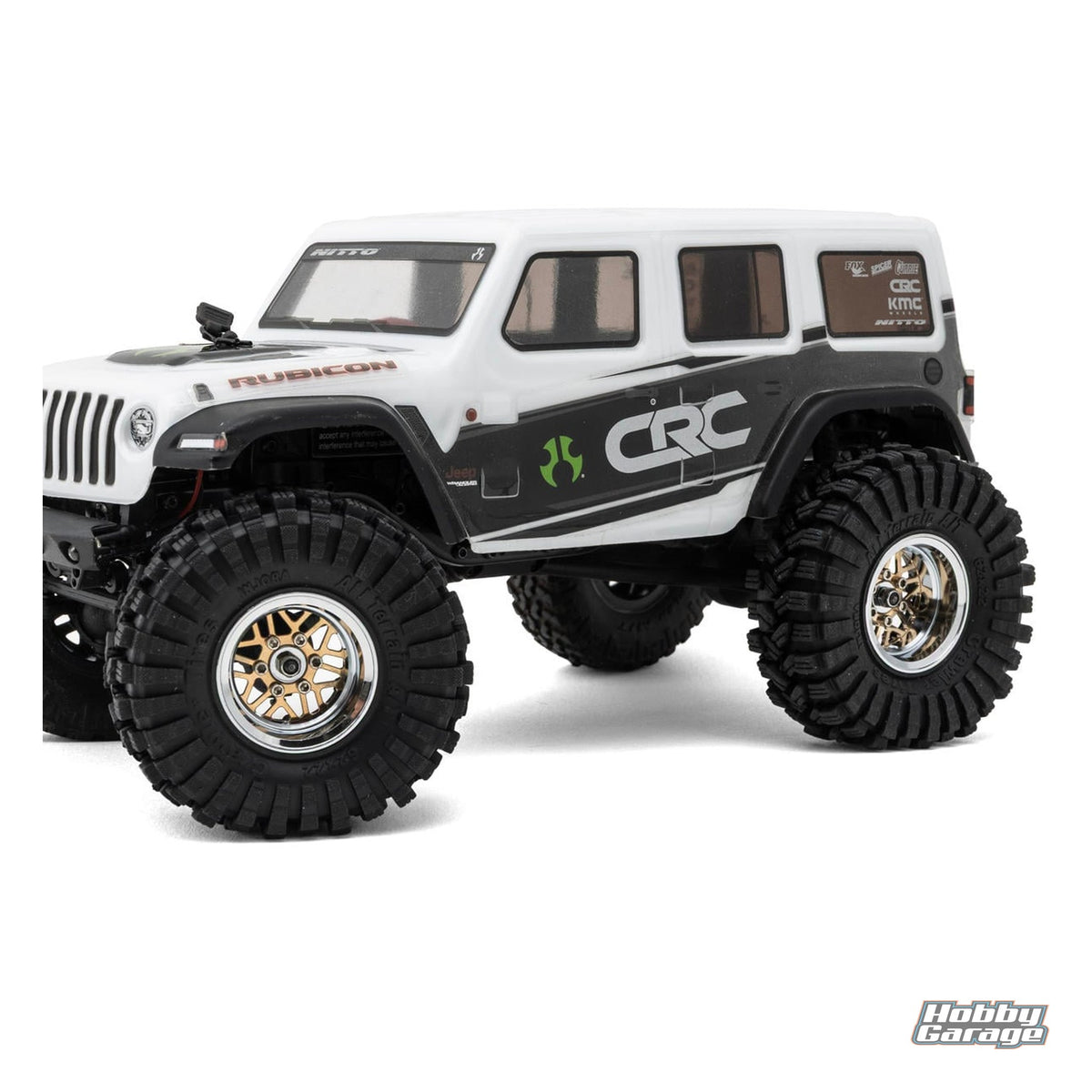 Injora 1.0" Deep Dish Aluminum Micro Crawler Beadlock Wheels w/Swamp Claw Tires INJYQW-MW1014SR-1014