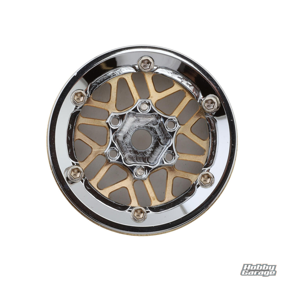 Injora 1.0" Deep Dish Aluminum Micro Crawler Beadlock Wheels w/Swamp Claw Tires INJYQW-MW1014SR-1014