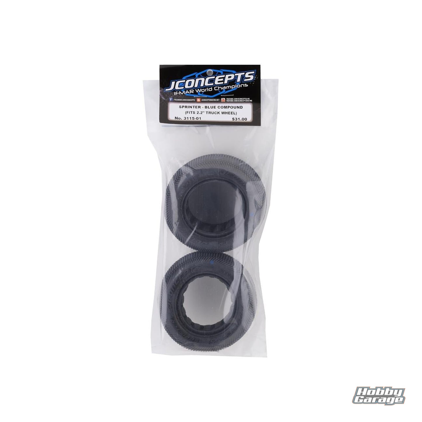 JConcepts Sprinter Tire Blue Compound: 2.2 Truck JCO3115-01