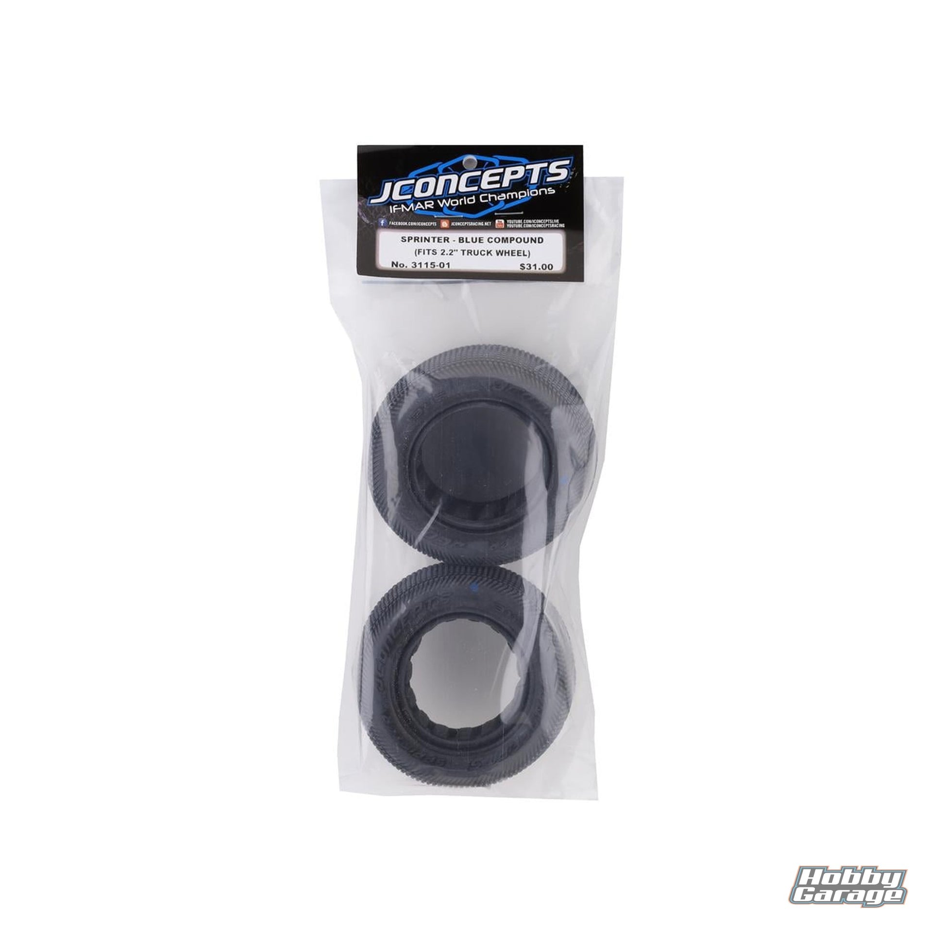 JConcepts Sprinter Tire Blue Compound: 2.2 Truck JCO3115-01
