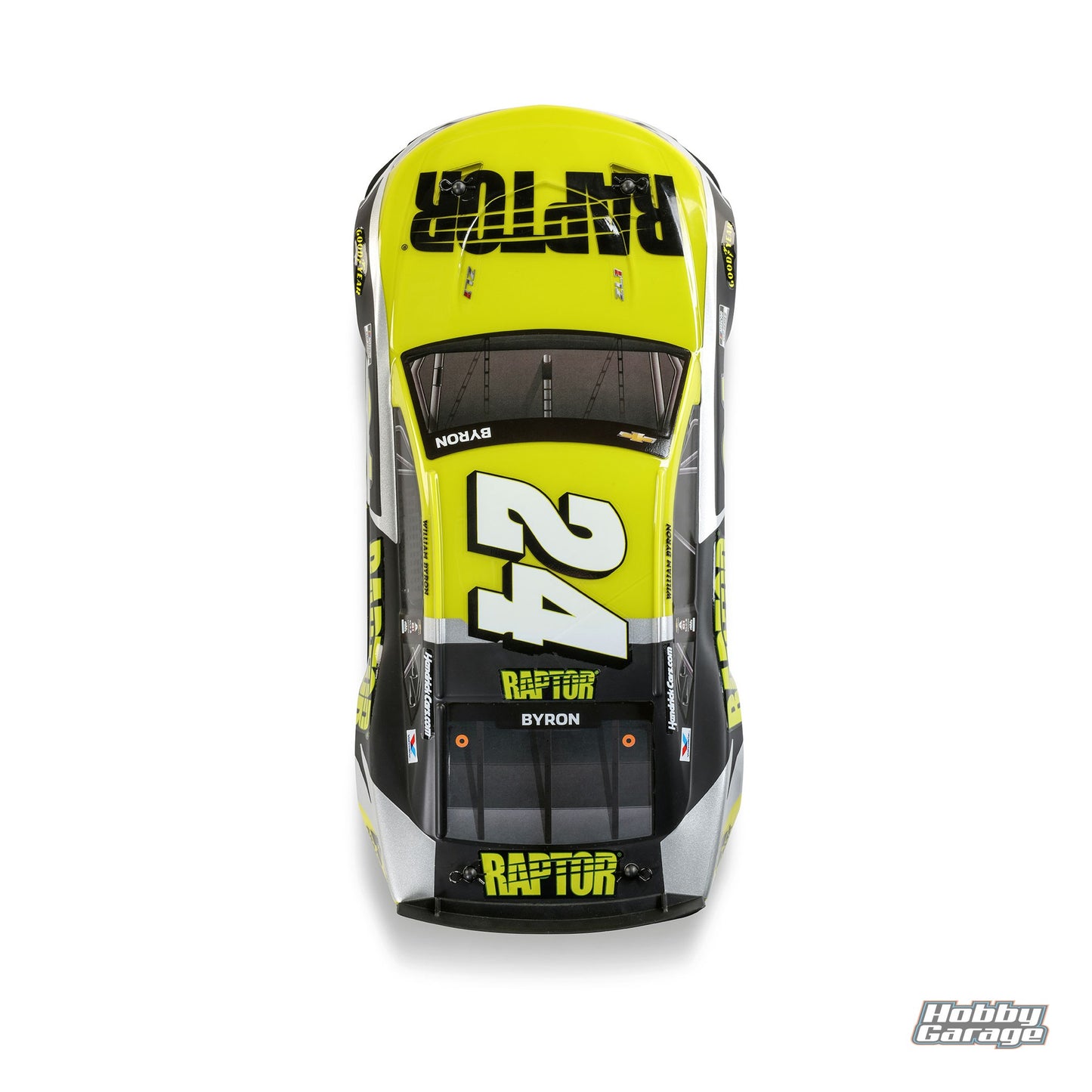 Losi 1/12 NASCAR RC Race Car William Byron No. 24 2025 Raptor Chevrolet ZL1 2S AWD Brushed On-Road (Battery & Charger Included), Black LOS1122524