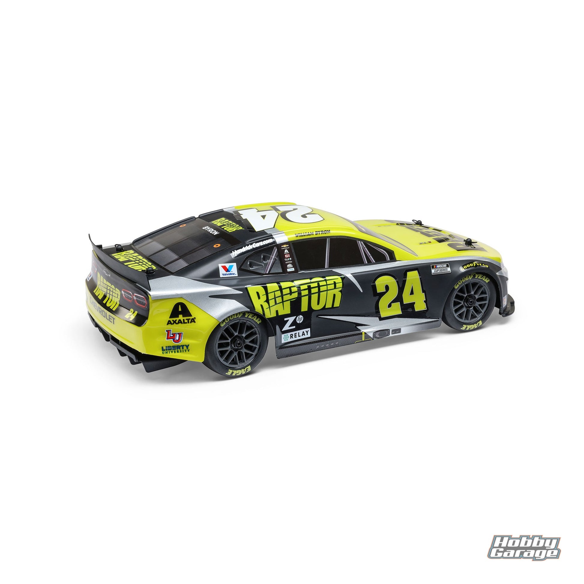 Losi 1/12 NASCAR RC Race Car William Byron No. 24 2025 Raptor Chevrolet ZL1 2S AWD Brushed On-Road (Battery & Charger Included), Black LOS1122524