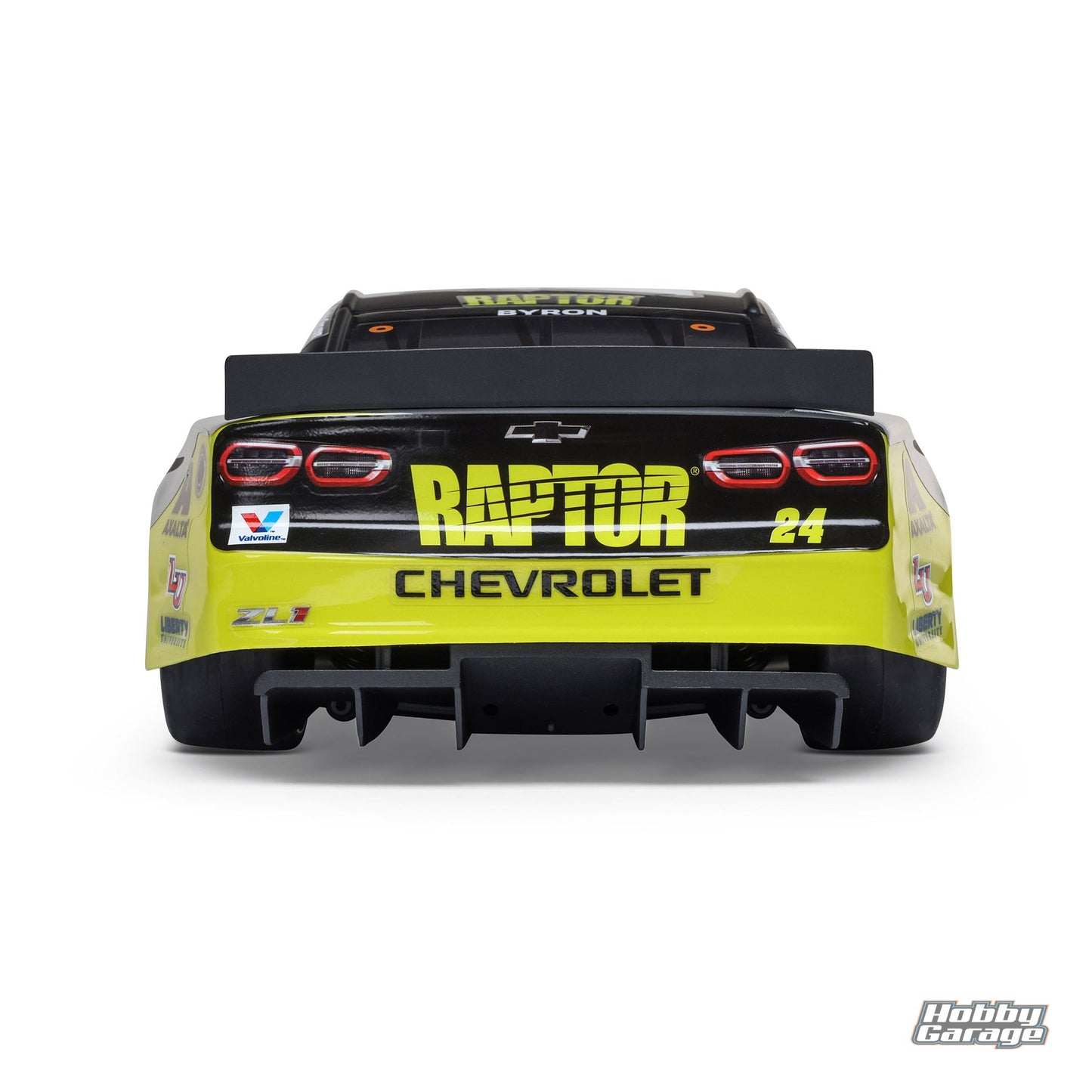 Losi 1/12 NASCAR RC Race Car William Byron No. 24 2025 Raptor Chevrolet ZL1 2S AWD Brushed On-Road (Battery & Charger Included), Black LOS1122524