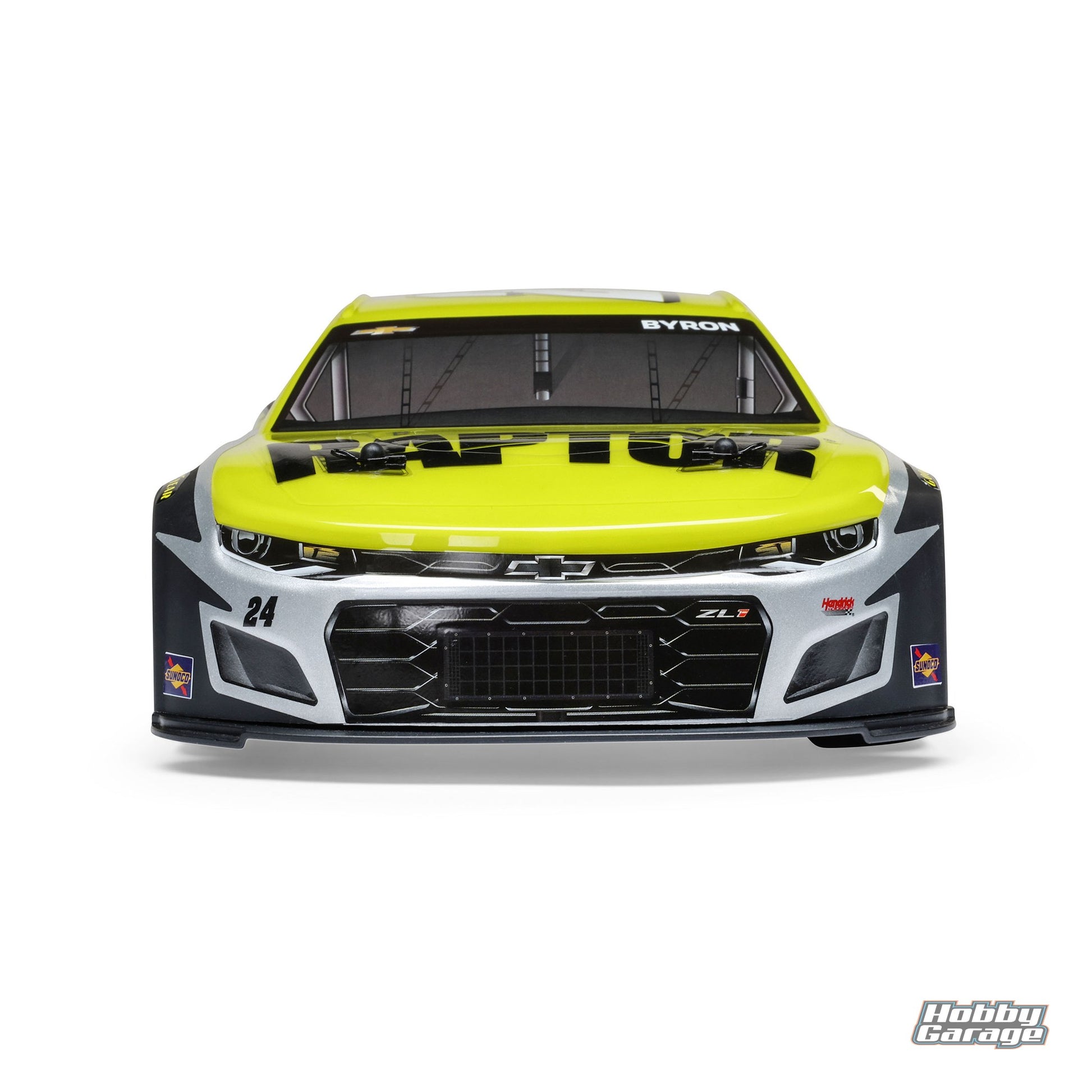 Losi 1/12 NASCAR RC Race Car William Byron No. 24 2025 Raptor Chevrolet ZL1 2S AWD Brushed On-Road (Battery & Charger Included), Black LOS1122524