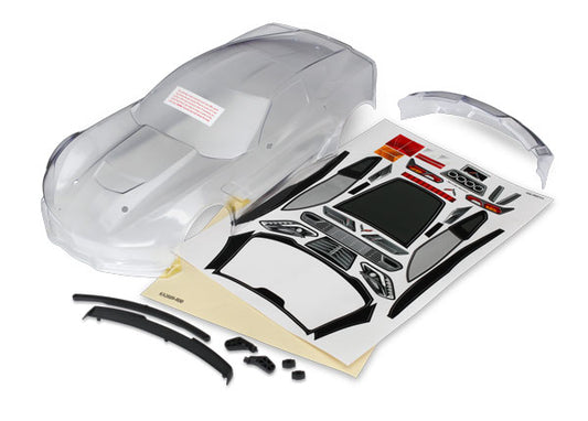 Traxxas 4-tec 2.0 Chevrolet Corvette Z06 Clear Body TRA8386