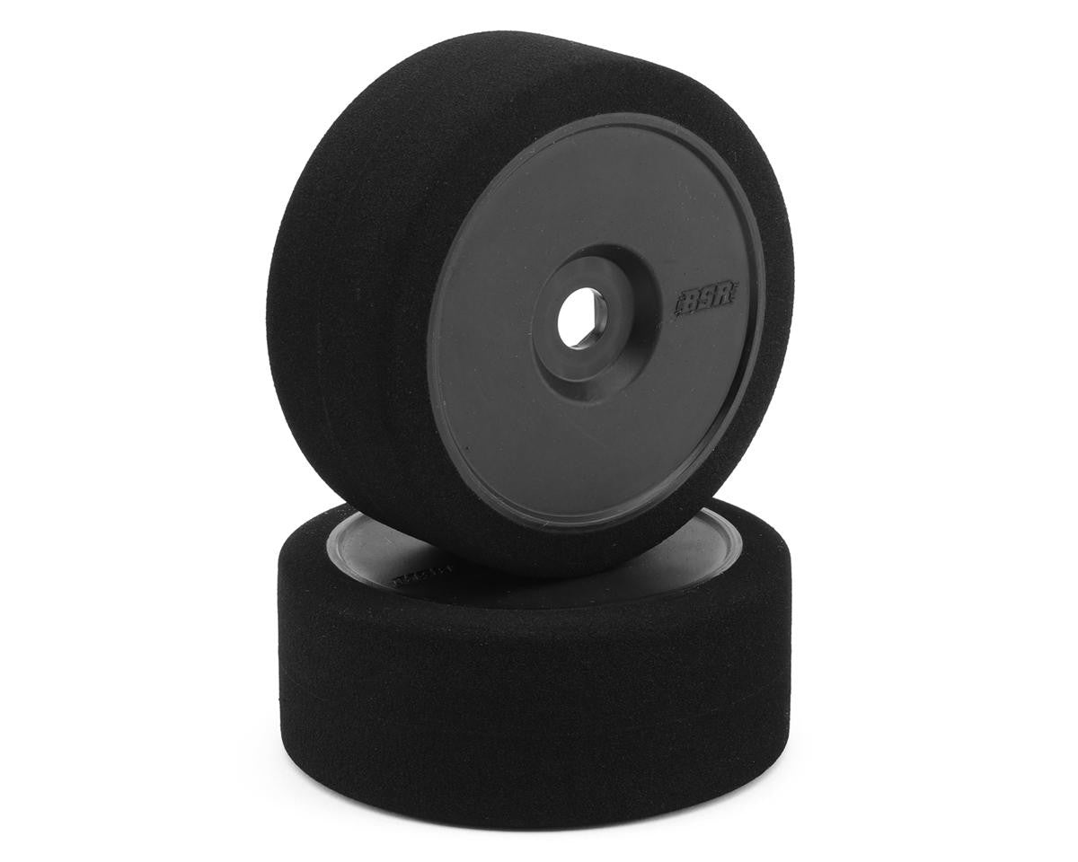 BSR Orange Pre-Mounted GT Foam Tires on Black Wheels BSR BSRC8223-B