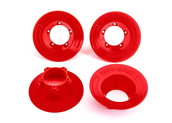 Traxxas Red Chrome Wheel Covers (4) TRA9569R