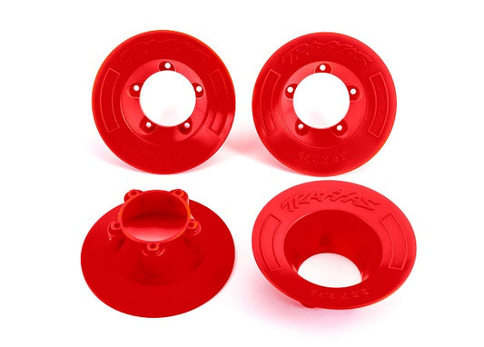 Traxxas Red Chrome Wheel Covers (4) TRA9569R