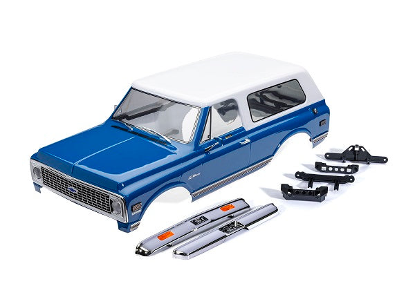 Traxxas TRX-4 1972 Chevrolet Blazer Blue & White Clipless Body TRA9130-BLWT