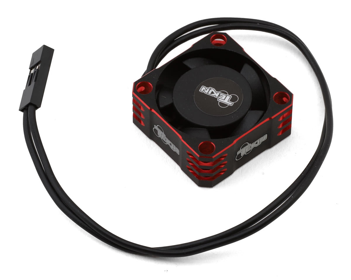 Tekin Fan 25x25x10 Hiflow Blk/red, 2pin 180mm TEKTT3859