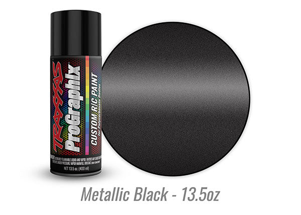Traxxas Metallic Black Prographix Spray Paint (13.5oz) TRA5075X