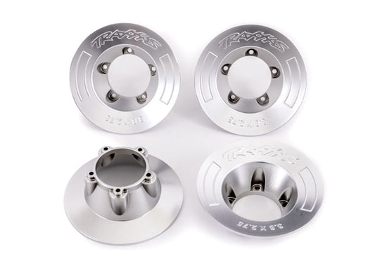 Traxxas Satin Chrome Wheel Covers (4) TRA9568X