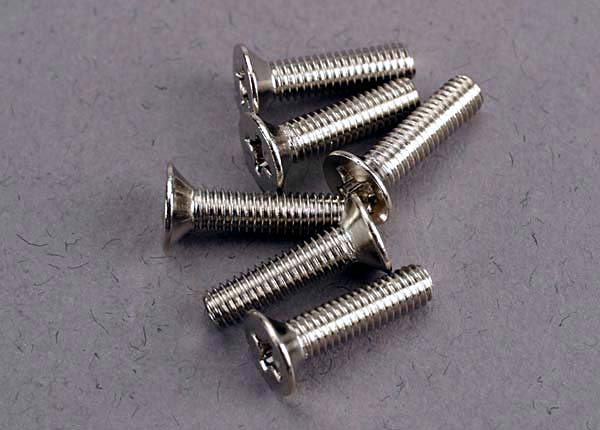 Traxxas Countersunk Machine Screws 3x12mm (6) TRA3178