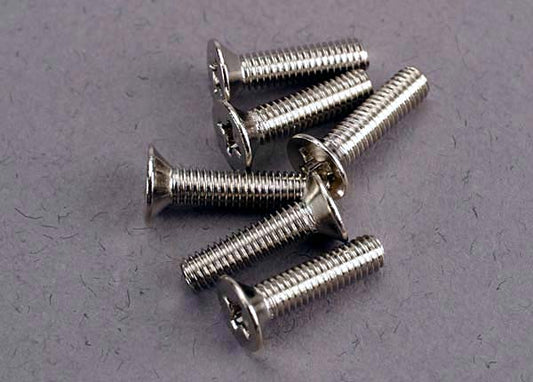 Traxxas Countersunk Machine Screws 3x12mm (6) TRA3178