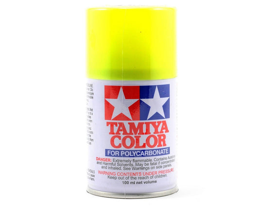 Tamiya Paint for Polycarbonate, PS-27 Fluorescent Yellow Spray, 100ml TAM86027