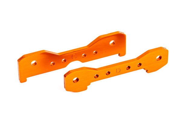 Traxxas Orange 6061-T6 Aluminum Rear Tie Bars (2) TRA9528T