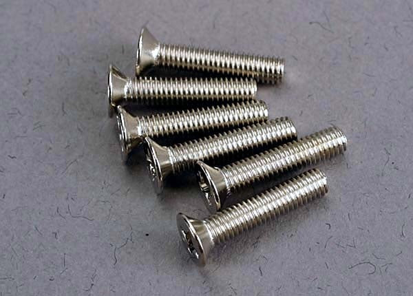 Traxxas Countersunk Machine Screws 3x15mm (6) TRA3179