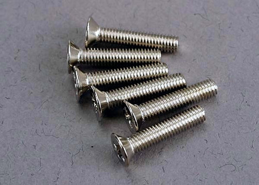 Traxxas Countersunk Machine Screws 3x15mm (6) TRA3179