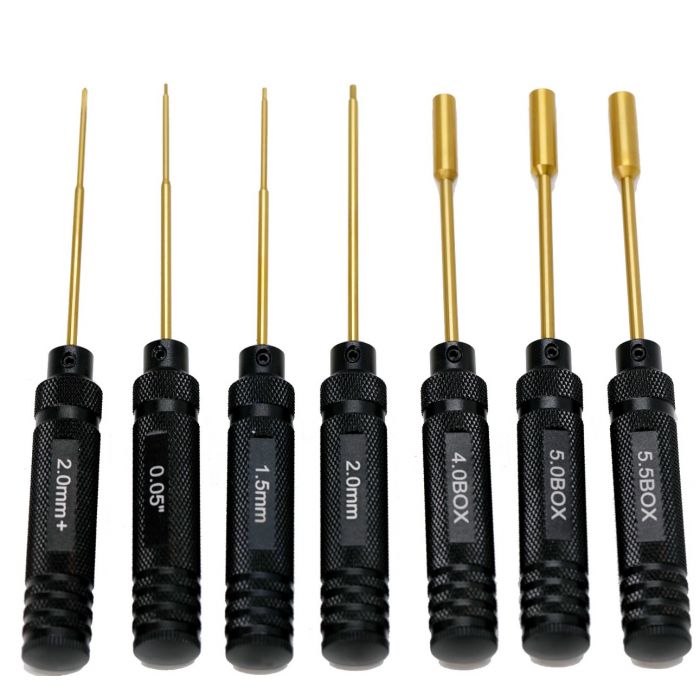 Power Hobby TRX-4M Tool Kit, Nut Drivers 4/5/6mm Hex, 0.05/1.5/2.0 Hex PHBTRX632