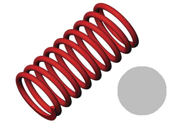 Traxxas 1/10 GTR Springs (4.9-rate Silver Stripe) (2) TRA5442