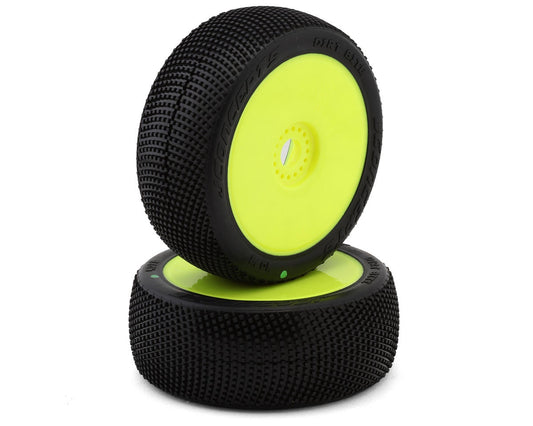 JConcepts Dirt Bite 1/8 Off-road Buggy Pre-mounted Tires (2) (Yellow JCO4073-22